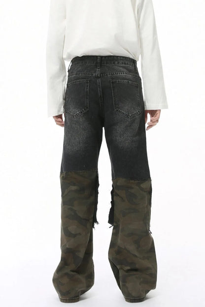 RICHSAINT Camo Distressed Jeans