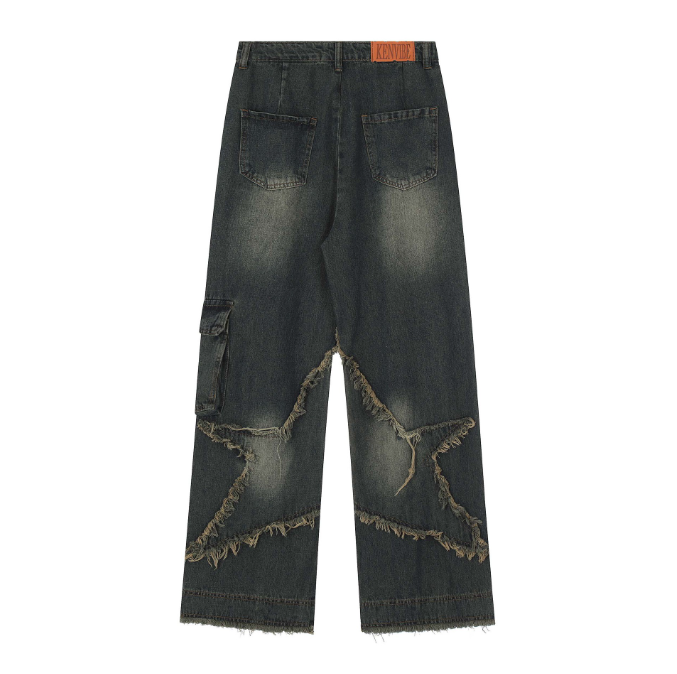 RICHSAINT Distressed Cross Jeans – Washed Black