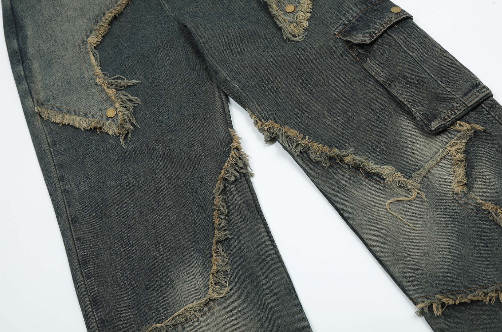 RICHSAINT Distressed Cross Jeans – Washed Black