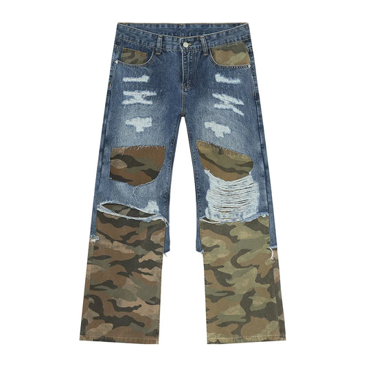 RICHSAINT Camo Distressed Jeans