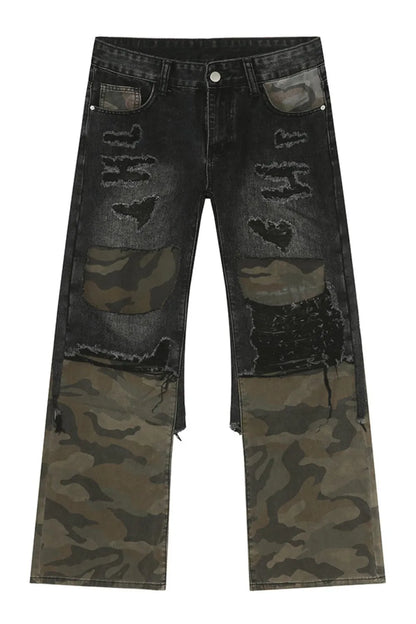 RICHSAINT Camo Distressed Jeans